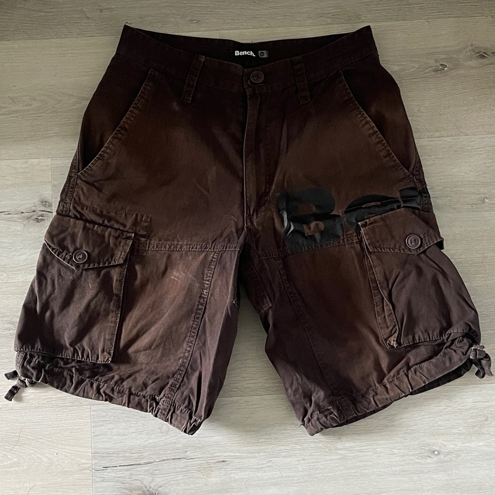 Bench Men’s Shorts Size 28 Brown Big Pockets Cotton